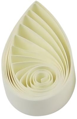 Strisce per quilling, 5 mm, set di carta per quilling, tinta unita, motivo stella, origami, fai da te, artigianato a mano, tinta unita, per quilling, in filigrana (beige)