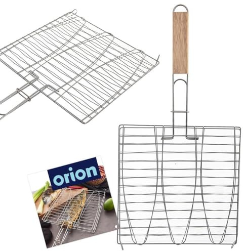 orion group Griglia per grigliare pesce in metallo, 28 x 55,5 cm