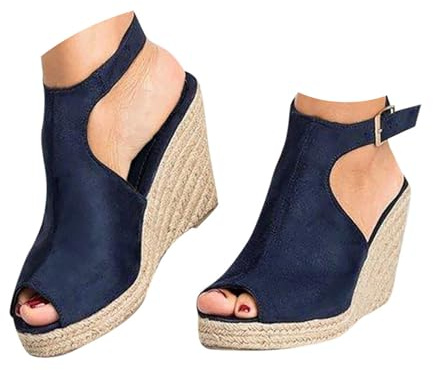 Sandals for Women, Wedge Sandals for Women, Women's Peep Toe Slingback Platform Espadrilles Wedge Sandals Ladies Sandals Women's Sandals & Slides