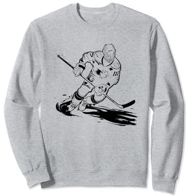 Eishockeyspieler Eissport Eishockeyfeld Sweatshirt