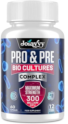 Probiotics for Gut Health & Digestive - 300 Billion CFU - 12 Multi Strains with Prebiotic, 16-in-1 Highest Strength Gut Repair for Men & Women - Supports Occasional Diarrhea, Gas & Bloating - 60 Count