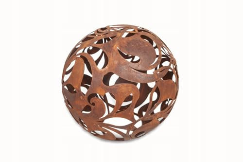 Kapaga Rost Gartenkugeln Gartendeko Vintage für Kerzen Deko Kugel für Kerzen Deko Kugel für Außen (Rost 35cm)