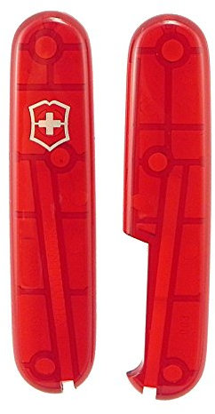 Victorinox Translucent Red Scales for 84mm Swiss Army Knife handles