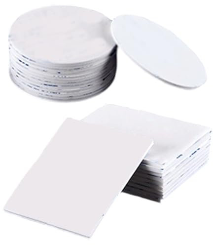 KQOZG Redamancy 50 Pezzi Super Resistenti Pad Adesivi Biadesivi, Pad in Schiuma Impermeabili per Montaggio su Pareti, Casa, Ufficio, Auto, Scuola (Rotondi e Quadrati)