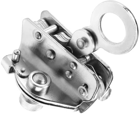 Geavonyg Salita Corda Autobloccante Pinza Protezioni Anticaduta in Alluminio Blocco Sicurezza A Singolo Attrezzatura per La Pulizia delle Pareti Costruzione Sicurezza dei Lavoratori Edili