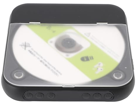 Luocute Reproductor de CD Portátil, Conectividad Inalámbrica BT 5.3 con Batería Incorporada de 2000 MAh, Admite Entrada Auxiliar CD USB, para Ejercicios de Viaje en el Automóvil en