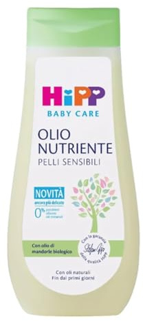 Hipp Baby - Olio Nutriente per Neonati, Pelli Normali, 1 Pezzo da 200 Ml - 381.22 ml