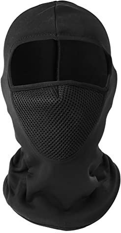 TAGVO Cálido pasamontañas con máscara de Cara Completa con Malla Transpirable, Calentador de Cuello de Lana de Invierno a Prueba de Viento, Gorro de Casco – Tamaño elástico Universal