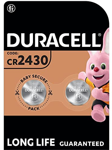 Duracell CR2430 Knopfzellen (2 Stück), CR 2430 Lithium-Knopfzellen 3 V