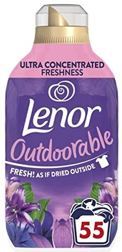 Lenor Outdoorable Fabric Conditioner 55 Washes, 770ML, Moonlight Lily - Ultra Concentrated Freshness - 100% Recycled Bottle