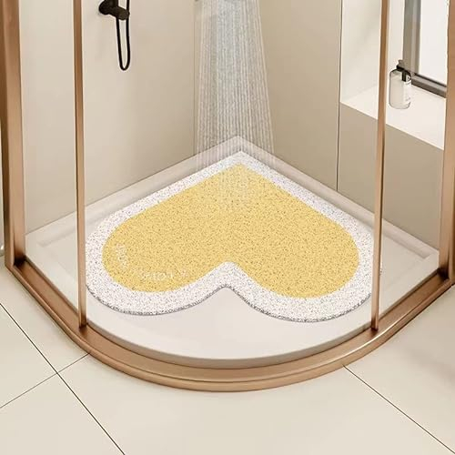Eck-Duschmatte rutschfest 60x60cm, Weich Komfort Badematte mit Ablauflöchern, PVC-Luffa Massage Antirutschmatte Dusche für Badewanne, Dusch und Nassbereiche, Schnell trocknend Duscheinlage rutschfest