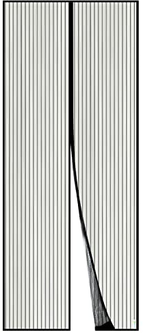 Apalus Fliegengitter Tür, Magnet Insektenschutz 110x200cm, Der Magnetvorhang Ist Ideal Für Die Balkontür, Kellertür und Terrassentür, Kinderleichte Klebemontage Ohne Bohren, Nicht Kürzbar