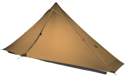 Telomat 3FULGEAR Lanshan1 Pro Tente de camping d'extérieur ultralégère pour 1 personne 3/4 saisons professionnelle 20D nylon double face silicone tente camping, trekking, kayak, escalade, randonnée