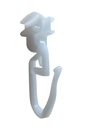 rewagi 100 Falten-Gleiter beweglich SKR für Gardinenschiene 6 mm, Überklipshaken, Faltenlegehaken, Gardinenhaken