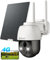 COCOCAM 4G LTE Camera Surveillance Exterieur sans Fil, 2K Solaire PTZ 4G avec Carte SIM, Détection Humaine PIR, Reconnaissance AI, Batterie 10000 mAh, Cloud TF, Fonctionne avec Alexa