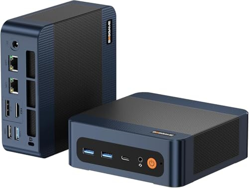 BOSGAME P3 mix Mini PC Gaming, AMD Ryzen 5 7640HS (up to 5.0GHz) 32GB DDR5 1TB PCIe4.0 SSD Mini Computer, Mini PC 4K Display HDMI+DP+USB4, 2.5G Dual LAN, WiFi 6E, BT5.2