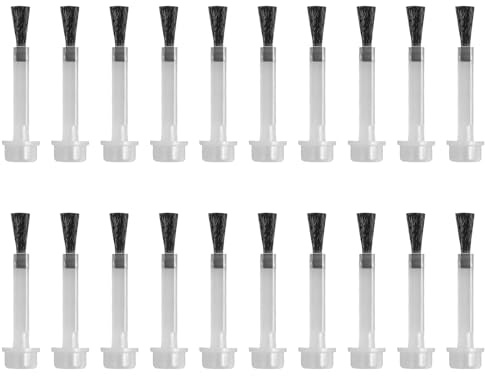 20pcs Nail Polish Brush Replacements, Nail Varnish Brushes, Nail Gel Brushes, Nail Applicator Brushes, Nail Base Coat Brushes, Nail Paint Brushes, Nail Art Dip Powder Brushes