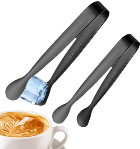 Pinze dolci per il mix di pick - pinze cubi di zucchero | pinze per cibo | Pinze cubetti di ghiaccio piccoli | Pinze di zucchero in acciaio inossidabile da 4,3 pollici | Gli antipasti della cucin