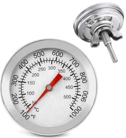 Grillthermometer für Holzkohlegrills & Raucher Grill Thermometer, 50-600℃ / 100-1000℉, ideal für alle Hochtemperaturgrillen und Räuchern