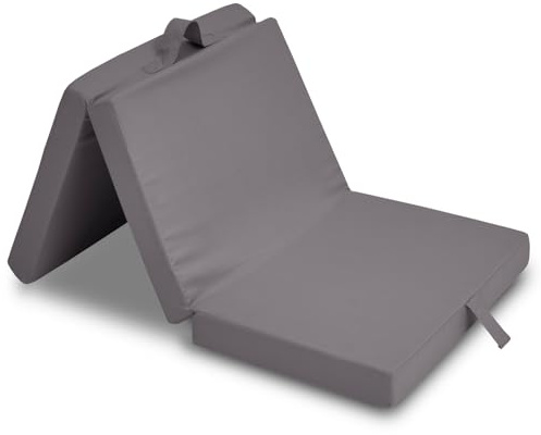 Sleezzz CloudComfort Basic Kinder Faltmatratze Klappmatratze, 60 x 120 x 6 cm, Schaumstoffkern mit Tragegriff und Klettverschluss