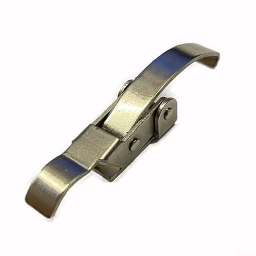 Un robusto sistema di chiusura in acciaio inossidabile progettato per mantenere le valigie chiuse saldamente senza rumori fastidiosi