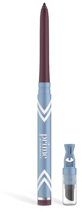 Prime Prometics PrimeEyes Glide Eyeliner for Mature Women – Waterproof, Long-Stay and Mess-Proof – Gel Cream Texture, Discreet Sharpener and Effective Smudger (Mulberry)