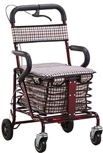 TAIYUESHAN Walker, Walker Leggero Deambulatore a 4 Ruote con Ruote, Freni Bloccabili, Cestino per Camminare Ausili per La Mobilità