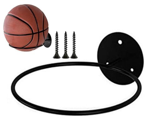 Porta Palloni,Supporto In Metallo - Supporto a Parete per Palloni - per Sala Sport Palestra Casa Camera da Garage Interno