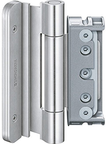 Simonswerk 5 080829 0 12485 Silber Türband BAKA Protect 4040 3D FD MSTS mit Stiftsicherung 1 Satz= 3 STK.Alu eloxiert