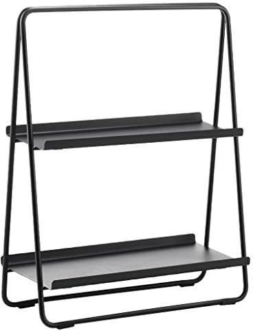 Zone Denmark A-Table Kleines Regal, Standregal aus Metall, 43 x 23 x 58 cm, Schwarz