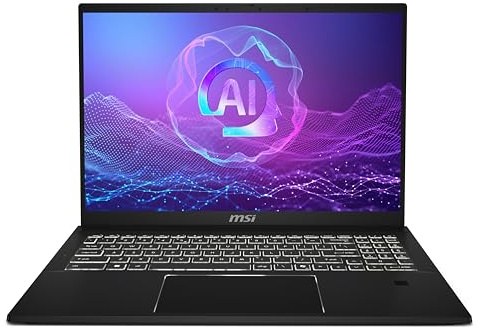MSI Summit A16 AI+ Laptop - (1616:10 QHD+ 165Hz Touchscreen, AMD Ryzen AI 9 365, AMD Radeon Graphics, 32GB RAM, 1TB SSD, Wi-Fi 7 Qualcomm FastConnect 7800, Windows 11 Home) - Ink Black