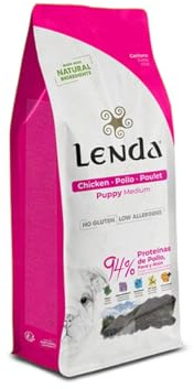 Lenda Puppy 12Kg - Pienso para Cachorros de Todas Las Razas - Pienso Hipoalergénico - Comida para Perros Bebés Rica en Pollo - Natural