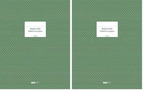 Edipro E2169 Registro Fatture in Sospeso, 46 Pagine Numerate f.to 31 x 24.5 (Confezione da 2)