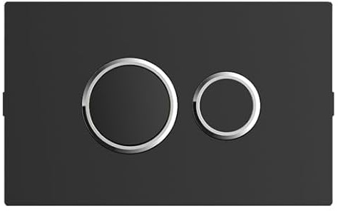 Fluidmaster 1000Z-033-P1 Pneumatic Flush Plate, Matt Black