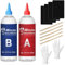 WAN2TLK Colle Epoxy 5 Minutes, 250 ml Colle bi Composant Transparente, Colle Époxy bi-Composant à Durcissement Rapide la Réparation de la Céramique, de la Porcelaine, du Verre, le bois, etc