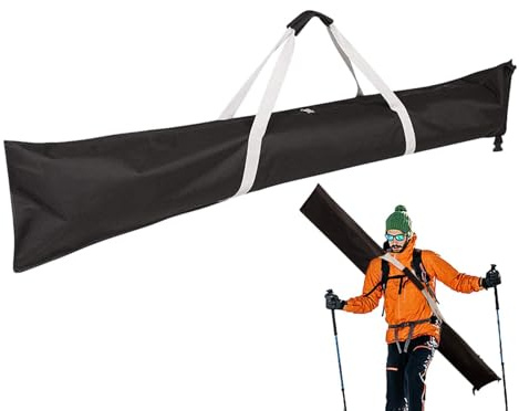 Sac de ski réglable, porte-snowboard, Sac de rangement pour snowboard, rangement réglable pour skis avec poignée, Rangement du matériel de ski pour la voiture, l'avion, le , les voyages sur neige e