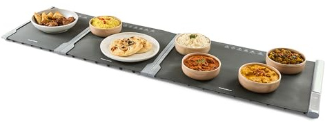 Morphy Richards QuickHeat Rollable Food Warming Mat, 7 Temperature Controls, Premium Silicone Nano Material, Energy-Efficient, Auto Shut-Off, Child-Lock, Easy to Clean, 430001