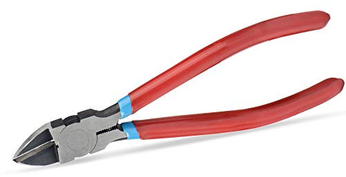 iCrimp Wire Flush Cutters, 6-inch Side Cutter, Clipper Wire Snipss Electronic Cutter, Spring-Loaded High Leverage Plier, Perfect for Cutting Zip, Cable, and Hose Ties