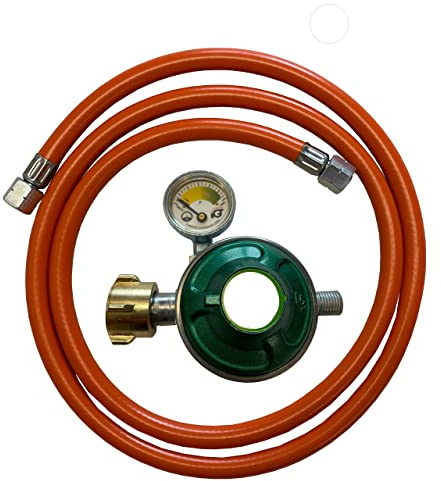Gasschlauch 80 150 200 cm Regler + Manometer 30 mbar + Gasflaschenschlüssel (Gasschlauch 80 cm + 30mbar ReglerMano + Gasflaschenschlüssel)