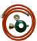 Gasschlauch 80 150 200 cm Regler + Manometer 30 mbar + Gasflaschenschlüssel (Gasschlauch 80 cm + 30mbar ReglerMano + Gasflaschenschlüssel)