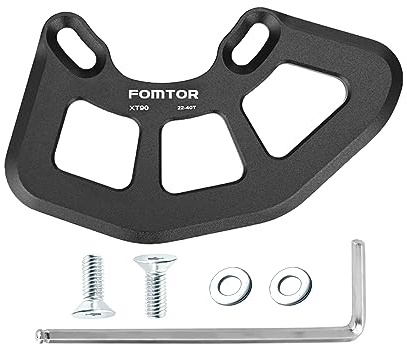 FOMTOR Chain Guide Mountain Bike, Bicycle Direct Mount Chainring Guard MTB Road Bike Chain Protector 7075 T6 Alloy Aluminum for BMX, Fixie (22-40T) (Black)
