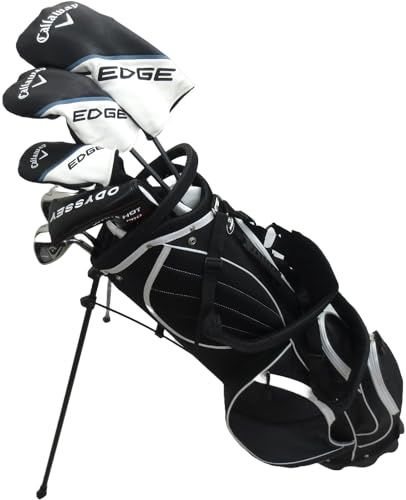 2024 Callaway Mens Complete Golf Set Driver, Wood, Hybrid, Irons, Odyssey Putter Right Handed Regular Flex, Black, White, Blue
