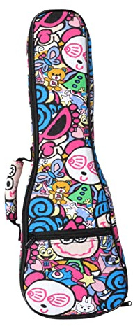 Mikinona Housse Ukulélé Rembourrée Imperméable Sac De Transport Léger Avec Bretelles Confortables Pour Ukulélé Soprano Et Guitare Acoustique