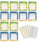 TUKNN Belohnungstafel, Star Chart, Personalisierte Belohnungstafel für Kinder, Belohnungstafel Kinder, Aufgabentafel für Kinder Belohnungssystem, mit 480 Sternstickern, 12 Stück