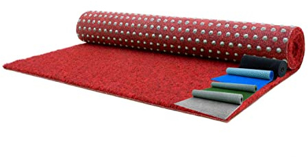 MadeInNature Moquette d'extérieur ou d’intérieur, Dimensions et Couleurs au Choix, Tapis Type Gazon Artificiel - pour Jardin, terrasse, Balcon, revêtement de Sol Outdoor (400 x 200 cm, Rouge)