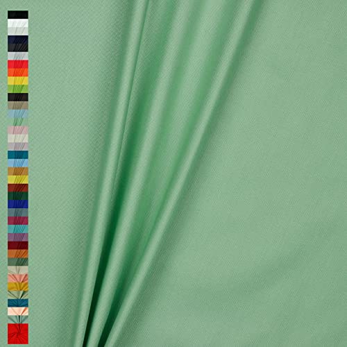Canvas Stoff Uni Meterware 100% Baumwolle 39 Farben Dekostoff Robust Taschen (016 I Mint)