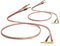 WOWLED 2 x 3m 13AWG HiFi Lautsprecherkabel mit Bananensteckern, Audiophiles Lautsprecherkabel mit 4mm rechtwinkligen vergoldeten Steckern für Lautsprecher, Heimkino, Audio System