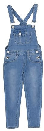 TMK Mono Vaquero de Niñas Mono de Mezclilla Ropa de Trabajo en Jeans Rasgados Casual para Niños Y Niñas Cod.7040, Código: 7042, 6 años