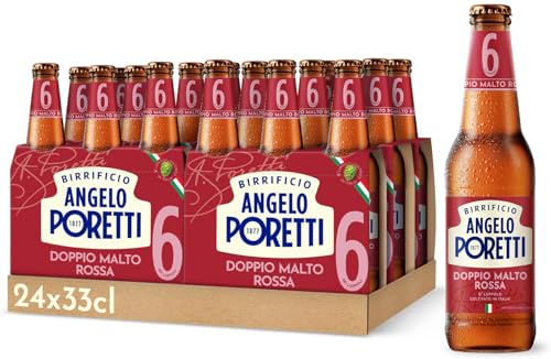 Birrificio Angelo Poretti Birra 6 Luppoli Bock Rossa, 24 Bottiglie da 33 cl