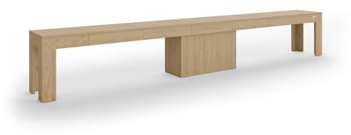 MOBILI FIVER, Banc Extensible Rachele 67,5(292) x35,6 cm, Chêne Clair